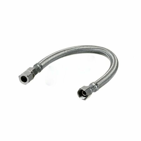 AMERICAN IMAGINATIONS 12 in. Chrome Stainless Steel Faucet Supply Hose AI-37818